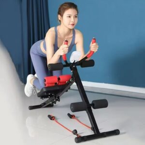 Appareil abdominaux pliable (AB Trainer) – Banc de musculation maison avec élastiques