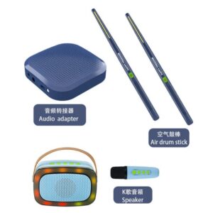 Kit karaoké Bluetooth – Mini enceinte LED + micro sans fil (fête & maison)