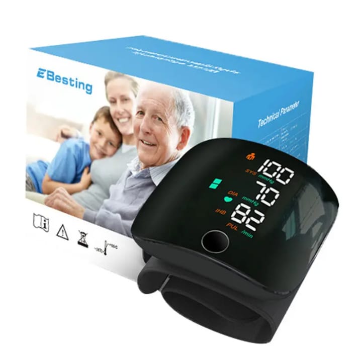 Tensiomètre de poignet Besting – Écran LED, tension & rythme cardiaque
