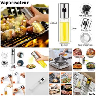 Vaporisateur d'huile 100 ml – Spray verre pour cuisine, salade & barbecue